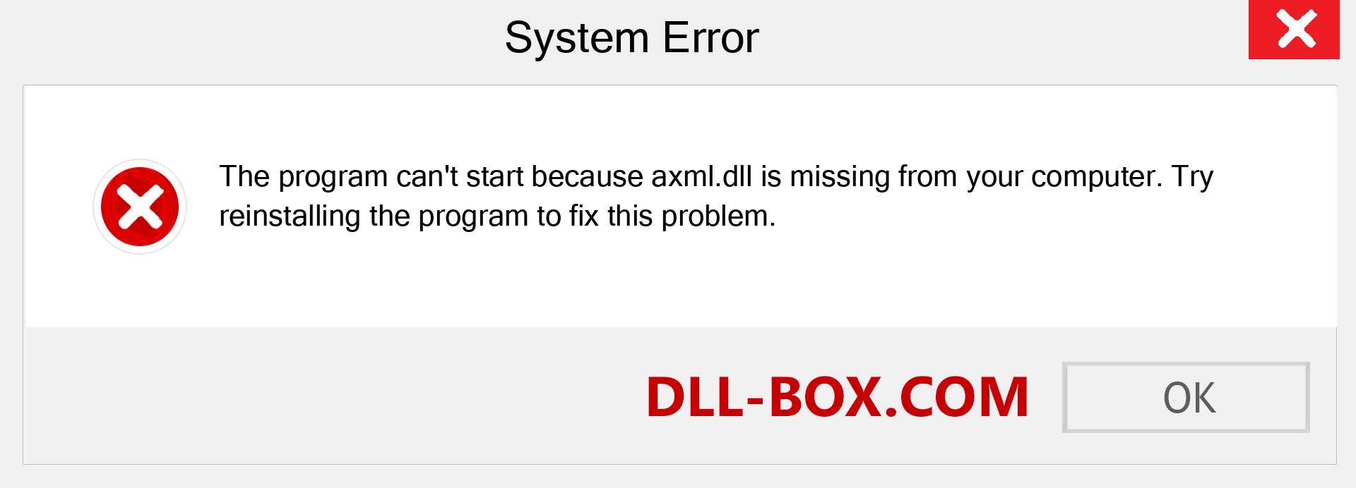 axml.dll file is missing?. Download for Windows 7, 8, 10 - Fix  axml dll Missing Error on Windows, photos, images